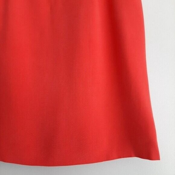 JONES NEW YORK 100% Silk Light Mini Skirt Red Sz M - Picture 6 of 9